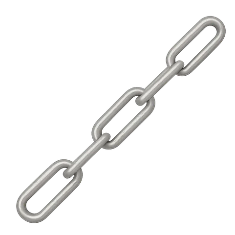 Цепь длиннозвенная DIN 763 6 мм оцинкованная