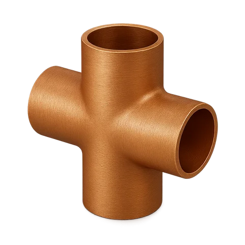 Крестовиная медная под пайку 8 мм М1р ГОСТ 32590-2013